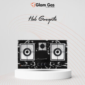 Glam Gas GG‐Greynite Square Built In Hobs With Glass Body